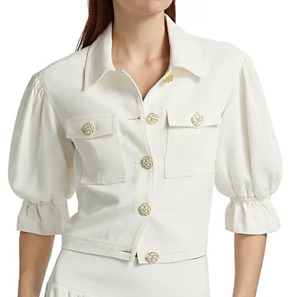 Cinq à Sept  Julieta Jacket in Ivory. Sz: XL - Picture 1 of 10